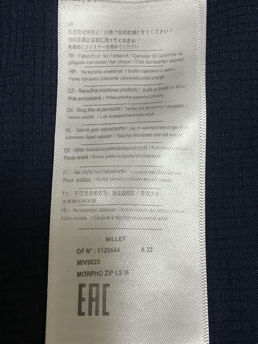 ミレーのハーフジップシャツ Millet_画像6