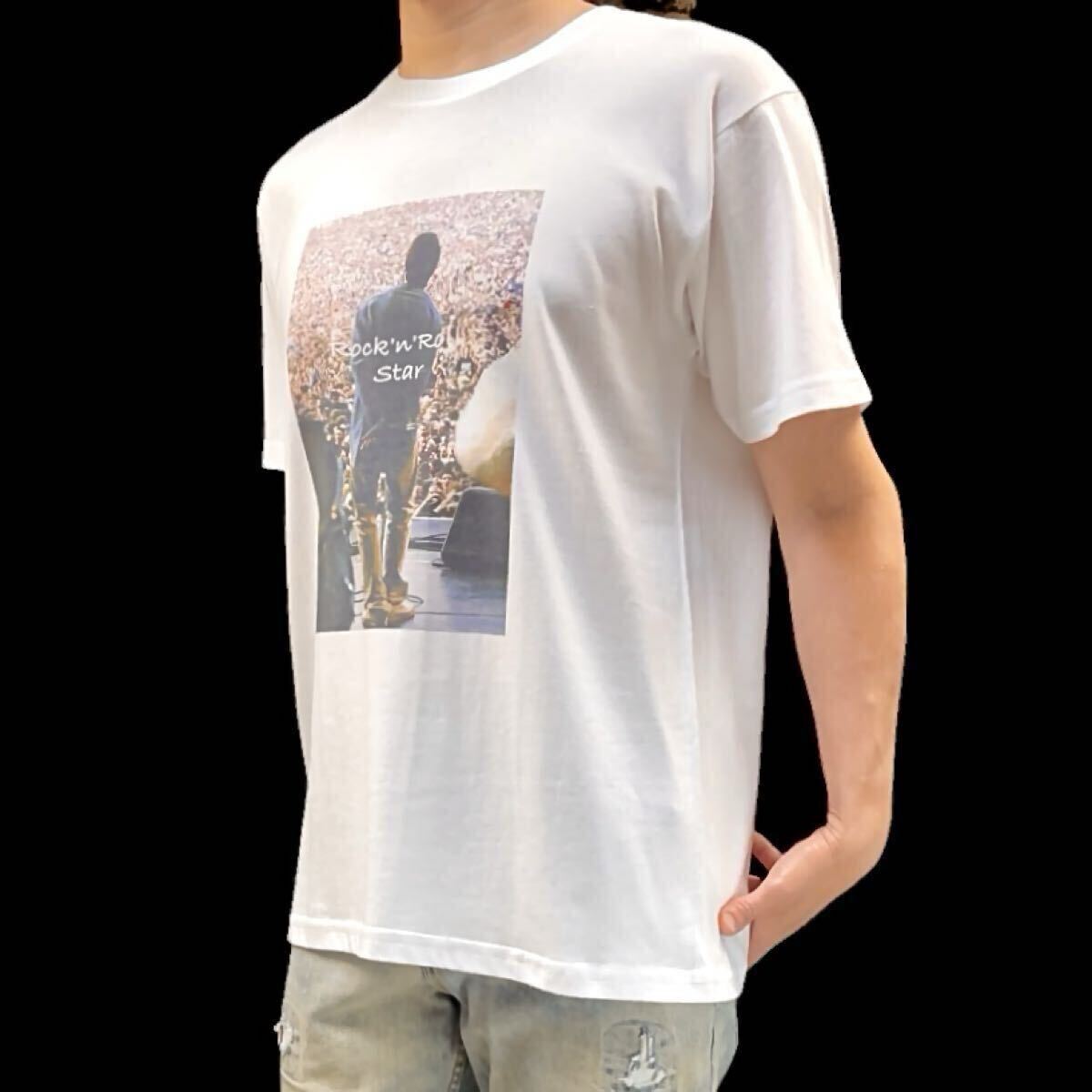 新品 oasis オアシス リアム ライブ ヴォーカル 90s UKロック ブリットポップ バンド ロックンロールスター Tシャツ ユニセックス Mサイズ_画像3