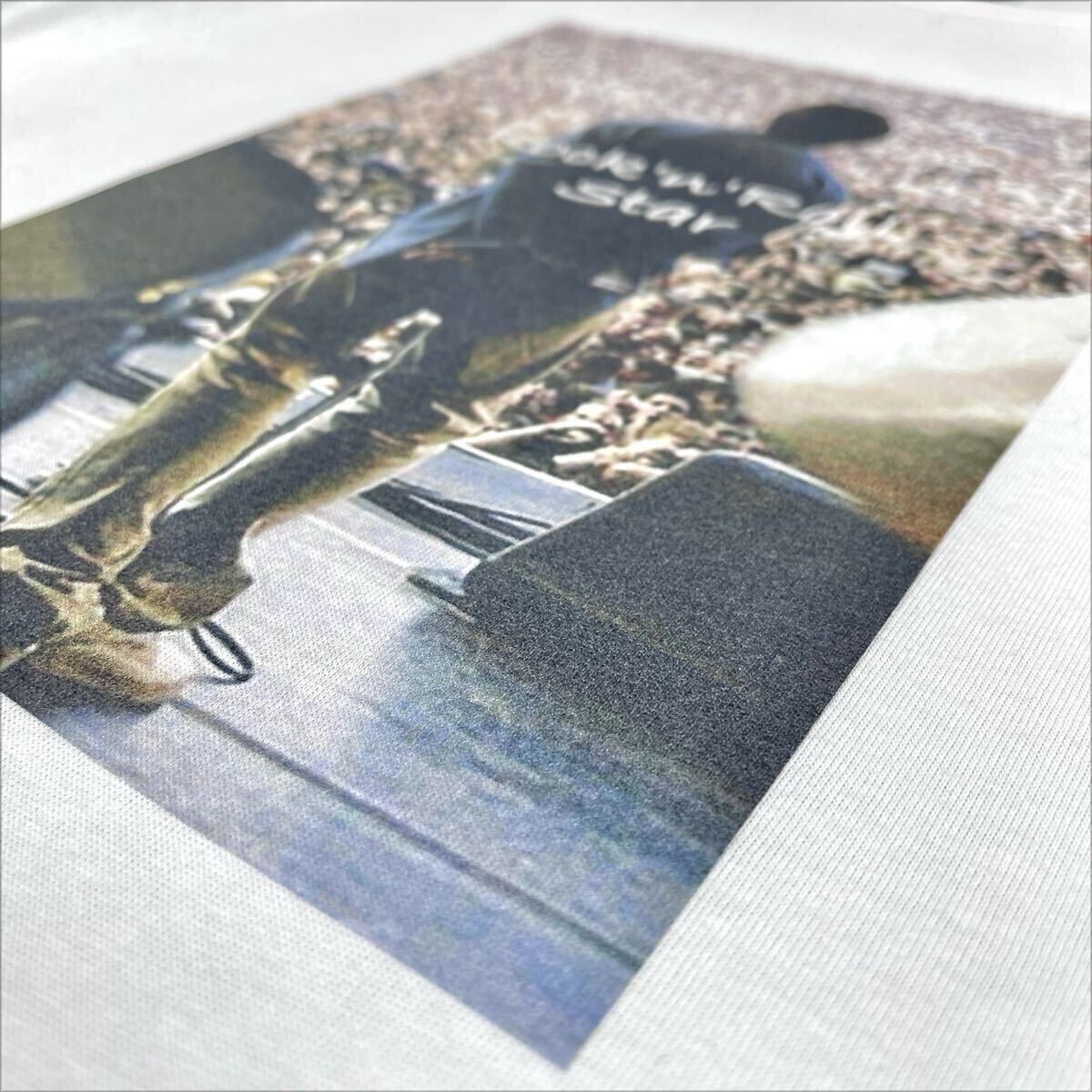 新品 oasis オアシス リアム ライブ ヴォーカル 90s UKロック ブリットポップ バンド ロックンロールスター Tシャツ ユニセックス Mサイズ_画像8