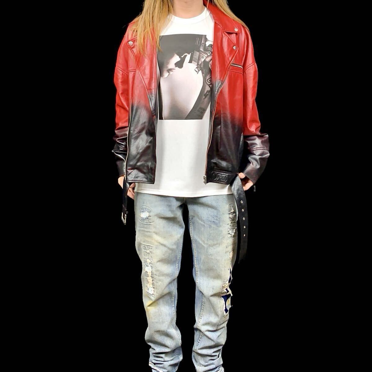 新品 WANTED ウォンテッド 暗殺者 フォックス アンジェリーナジョリー ハリウッド 映画 ピストル タトゥー Tシャツ ユニセックス Lサイズ_画像5