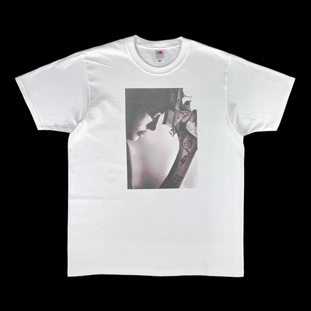 新品 WANTED ウォンテッド 暗殺者 フォックス アンジェリーナジョリー ハリウッド 映画 ピストル タトゥー Tシャツ ユニセックス Lサイズ_画像6