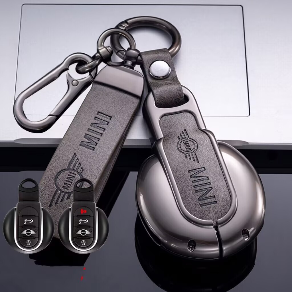 ミニ用 キーケース 金属製 ミニ F54 F55 F56 F60 mini クーパー クーパーS クロスオーバー キーホルダー 3色_画像3