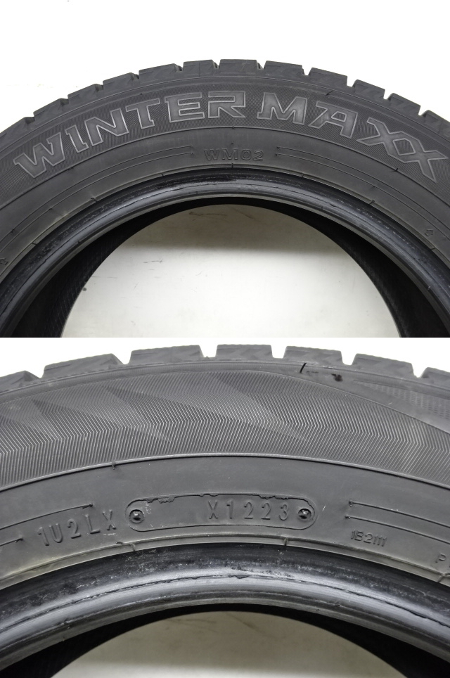 M-728(送料無料/代引きOK)ランクn/D 中古 バリ溝 格安 185/65R15 DUNLOP WINTERMAXX WM02 2023年 8分山 スタッドレス 4本SET_画像10