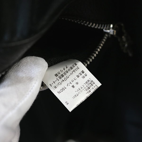 CHROME HEARTS 銀座店 クロムハーツ JJ DEAN ダブルライダース ジャケット メンズ size:S 黒 100729_画像10