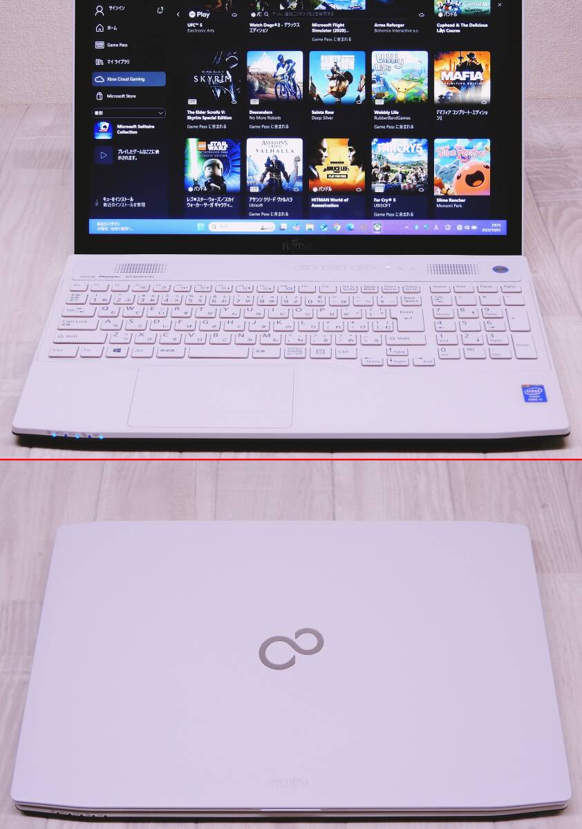 富士通 FMV LIFEBOOK AH77★爆速新品SSD512GB+HDD1000GB+新品メモリ16GB★Win11(Ver24H2)Office2021★Blu-ray/B.T/WiFi/WEBカメラ/Core i7