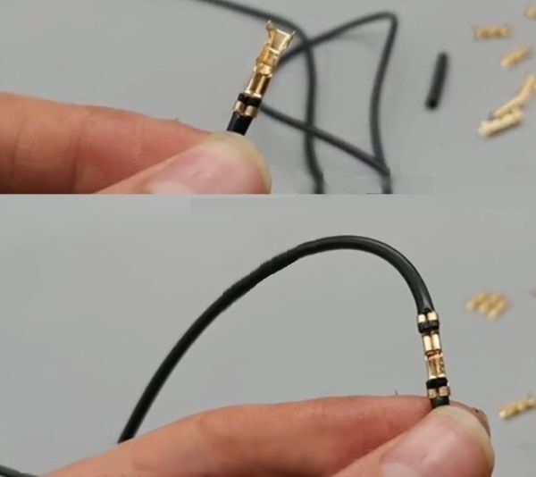 2.5mm(AWG10)~4mm(AWG6) 直線 スプライス端子 スプライス 50個 セット 簡単接続 配線加工 圧着 DIY_画像3