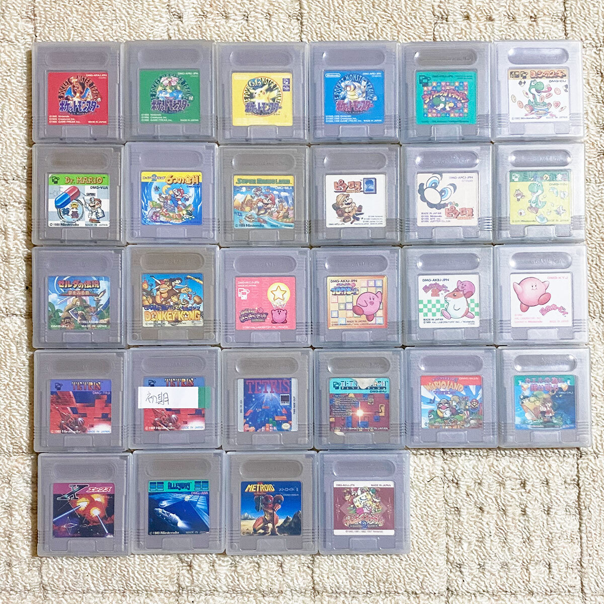 ★ゲームボーイ/ゲームボーイカラー 66本ダブり無し まとめて 端子清掃済み 動(dòng)作確認(rèn)済み★ケース付き ポケモン カービー ドラキュラ