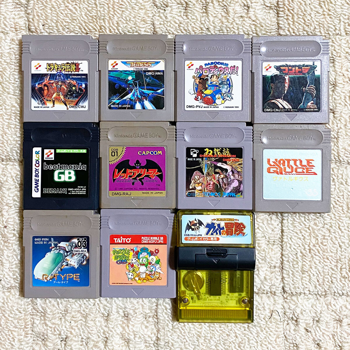 ★ゲームボーイ/ゲームボーイカラー 66本ダブり無し まとめて 端子清掃済み 動(dòng)作確認(rèn)済み★ケース付き ポケモン カービー ドラキュラ