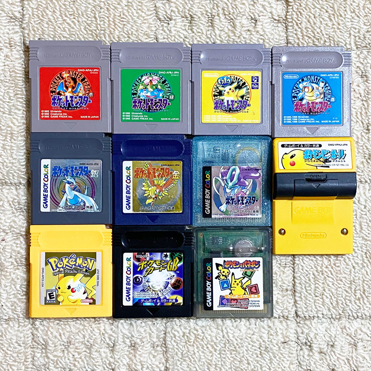 ★ゲームボーイ/ゲームボーイカラー 66本ダブり無し まとめて 端子清掃済み 動(dòng)作確認(rèn)済み★ケース付き ポケモン カービー ドラキュラ