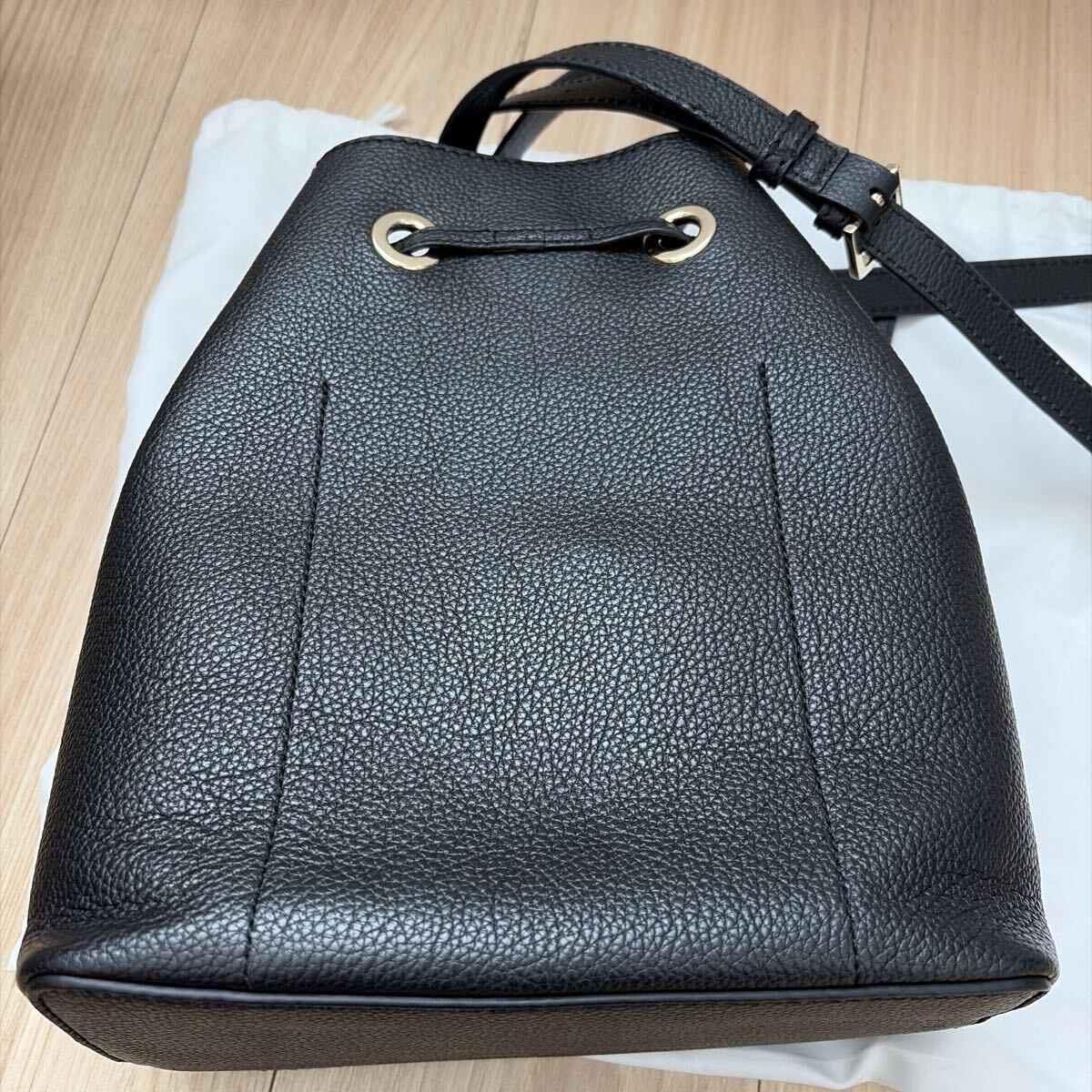 FURLA フルラ　コスタンザ 巾着型2Wayハンドバッグ レザー 黒_画像8