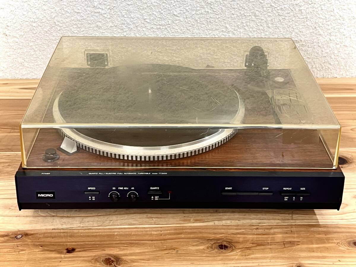 MICRO TT-2400 QUARTZ PLL ターンテーブル 現状品 ジャンク品 管理番号10062_画像1