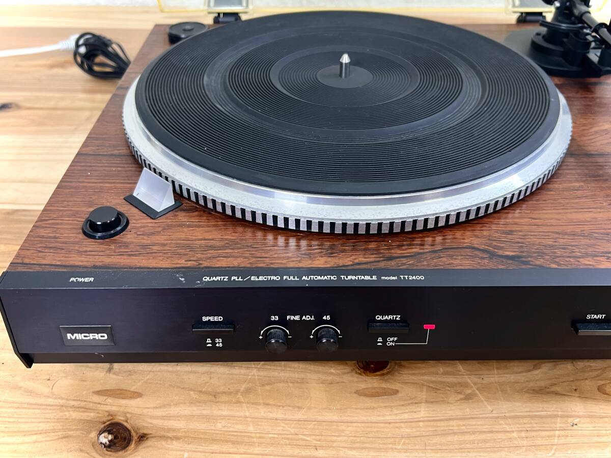 MICRO TT-2400 QUARTZ PLL ターンテーブル 現状品 ジャンク品 管理番号10062_画像6