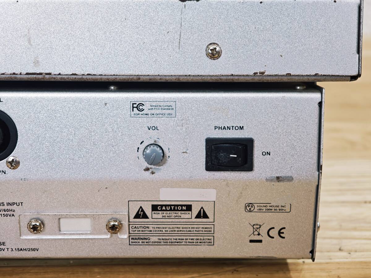 Classic Pro PM802FX ミキサー 通電確認のみ その他未チェック 現状品 傷汚れあり 本体のみ 管理番号10370_画像8