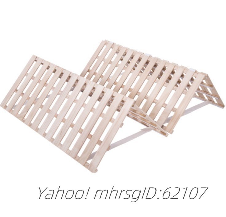 【シングル】すのこベッド 折りたたみベッド 4つ折り 湿気/カビ対策　耐荷重200kg_画像1