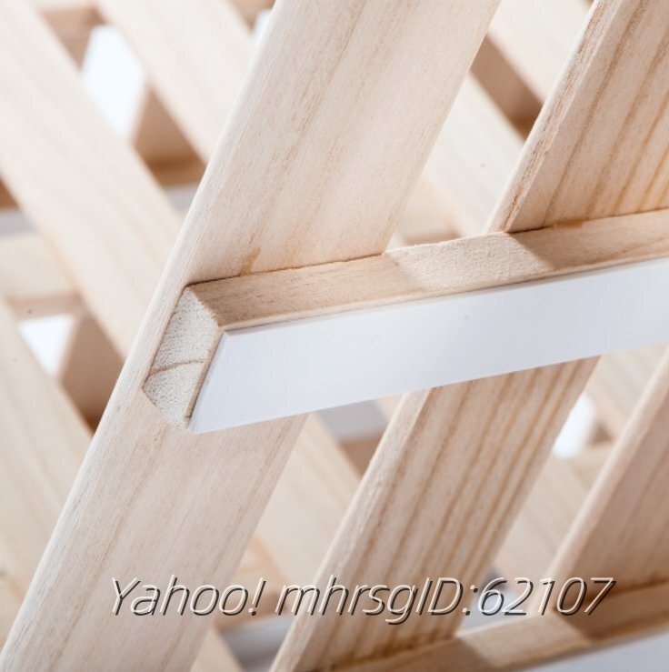 【シングル】すのこベッド 折りたたみベッド 4つ折り 湿気/カビ対策　耐荷重200kg_画像3