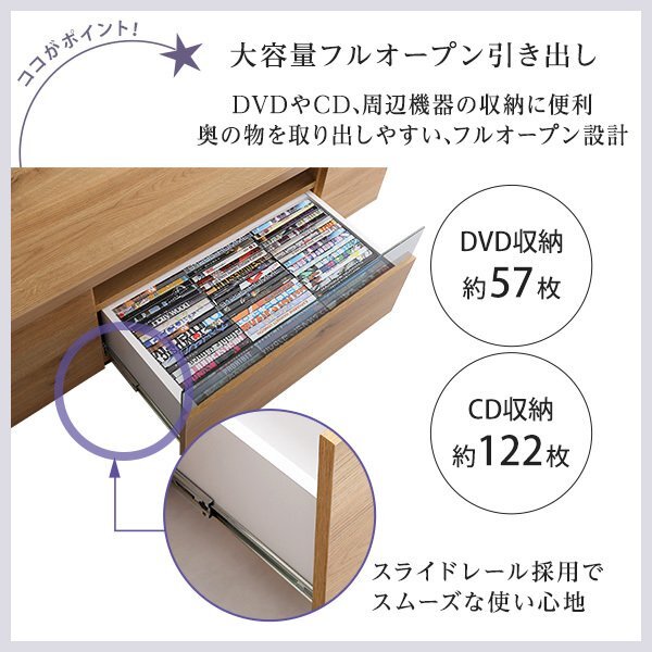 テレビ臺/シンプルでスタイリッシュなテレビ臺 テレビボード ローボード/46型 木制 幅120cm 日本制 完成品/ホワイト 鏡面/新品 特価/a1