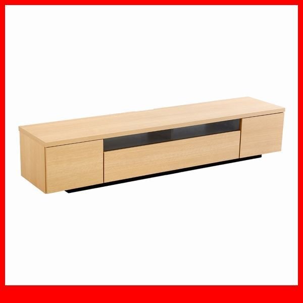 テレビ臺(tái)/シンプルでスタイリッシュなテレビ臺(tái) テレビボード ローボード/70型 木制 幅180cm 日本制 完成品/ナチュラル/新品 特価 限定/a2