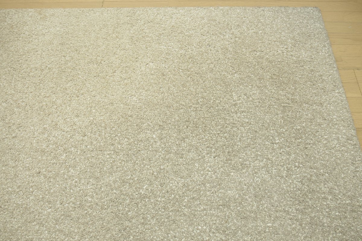 モデルルーム展示品 川島織物セルコン ラグ カーペット 絨毯 マット コーンスノー 280×250cm 毛70% 麻30% リビング シンプル モダン_画像6