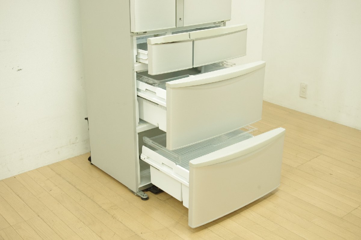 展示品 Panasonic 冷凍冷蔵庫 NR-F455T-S 451L パナソニック 冷蔵320L 冷凍131L シルバー 観音開き ナノイー 動作確認済 岡山県自社配送可