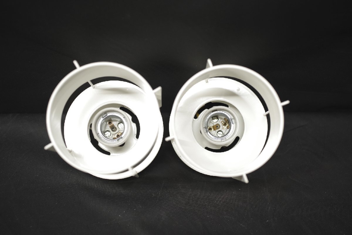 希少 Louis Poulsen ルイスポールセン MAGAZINE マガジン ダウンライト シーリング 天井照明 2個セット 北欧 デンマーク E26 モダン (L)_画像8