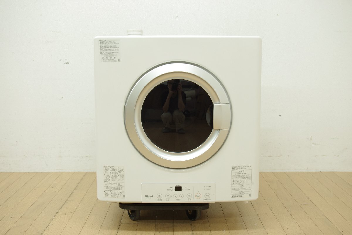 Rinnai リンナイ ガス衣類乾燥機 RDT-80 乾太くん 乾燥容量8Kg プロパン LPガス用 2022年製 左開き スタンダードモデル 清掃済 中古_画像2