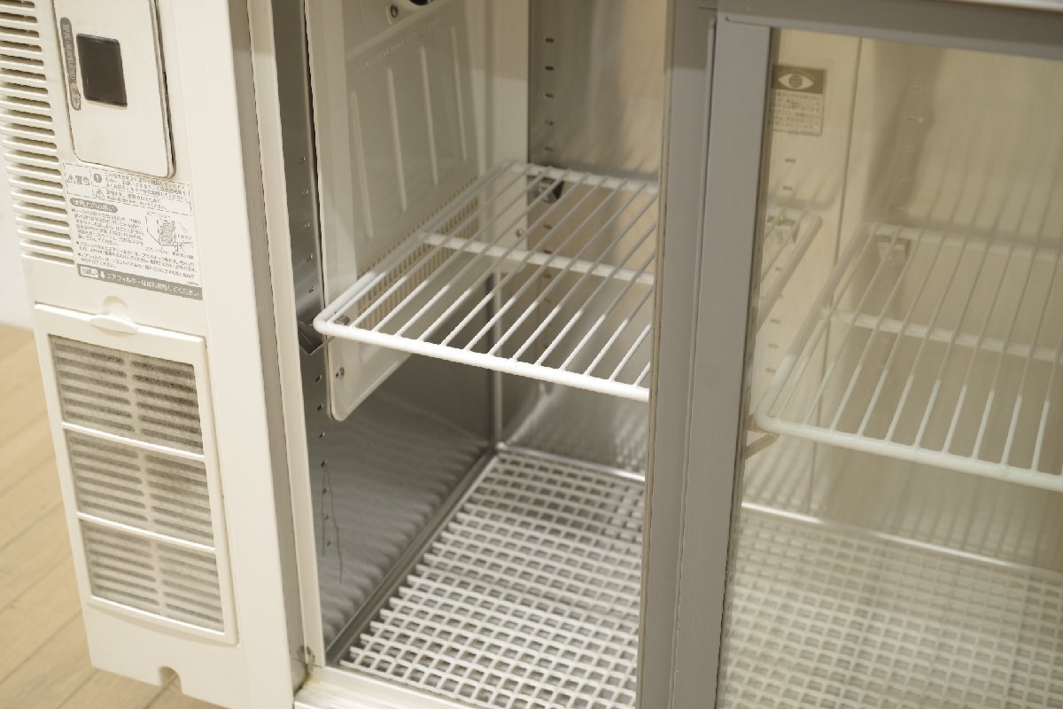 ホシザキ 台下冷蔵ショーケース RTS-90STB2 900×450mm スライドドア 単相100V 2015年製 テーブル型 小形 省スペース 厨房 業務用_画像5