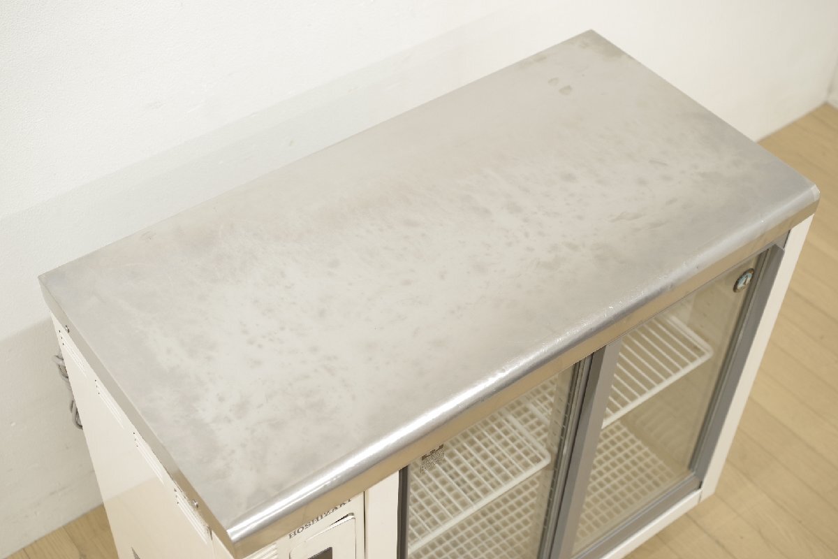 ホシザキ 台下冷蔵ショーケース RTS-90STB2 900×450mm スライドドア 単相100V 2015年製 テーブル型 小形 省スペース 厨房 業務用_画像2