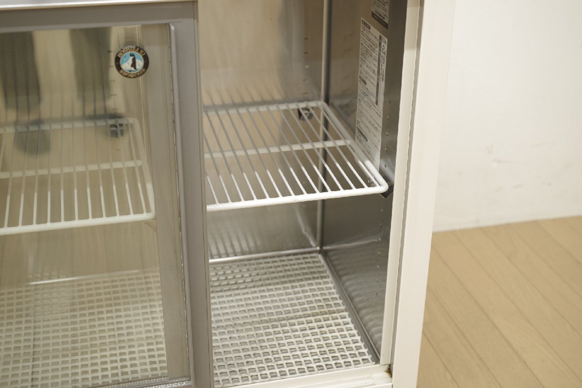 ホシザキ 台下冷蔵ショーケース RTS-90STB2 900×450mm スライドドア 単相100V 2015年製 テーブル型 小形 省スペース 厨房 業務用_画像6