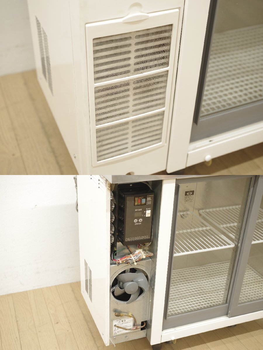 ホシザキ 台下冷蔵ショーケース RTS-90STB2 900×450mm スライドドア 単相100V 2015年製 テーブル型 小形 省スペース 厨房 業務用_画像3
