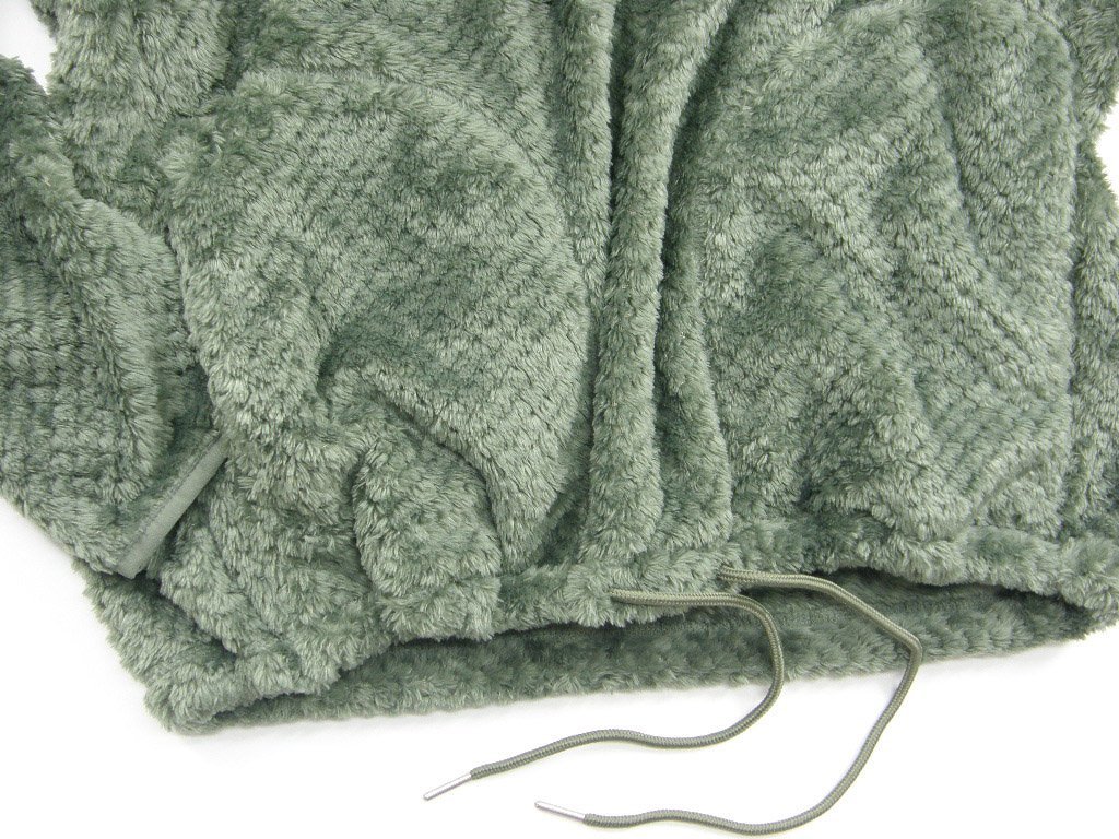 新品 LOGOS PARK 【シャギーボア】クルーネック トレーナー L ポケット有 ドローコード有 ★351677 ロゴスパーク フリース キャンプ_画像4