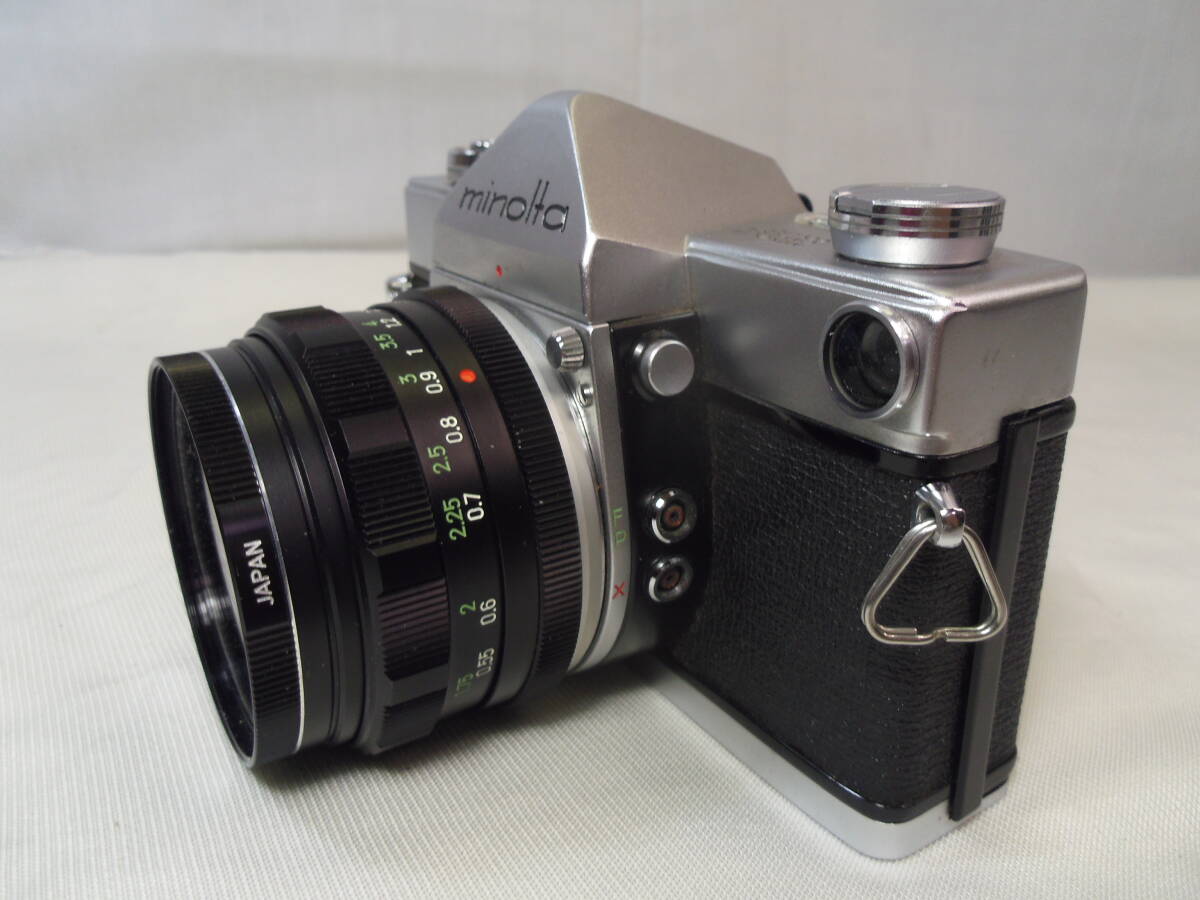 F76◇ミノルタ MINOLTA◇SR-7 + レンズ◇AUTO ROKKOR-PF 55mm F1.8◇フィルムカメラ 一眼レフ◇送料690円◇_画像3