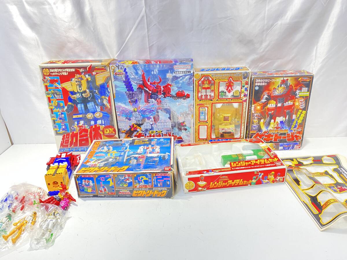 ジャンク品 戦隊シリーズ 特撮 まとめ売り 超力合体オーレンジャーロボ DXキングオージャー キングピラミッダー 他_画像1