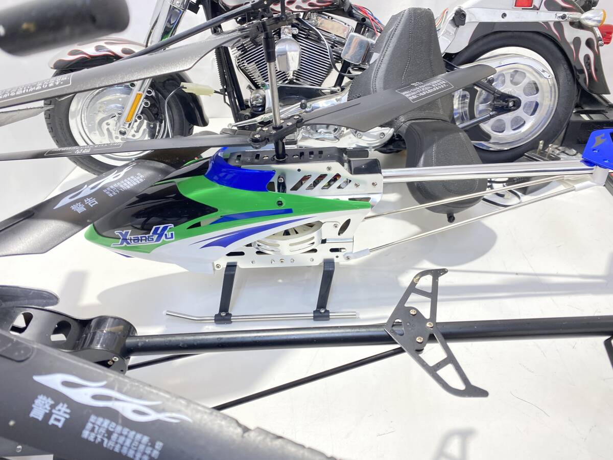 ジャンク品 ラジコン まとめ売り バイク ヘリコプター 車 BIGヘリコプター RA-D01 HARLEY-DAUIDSON 他_画像3