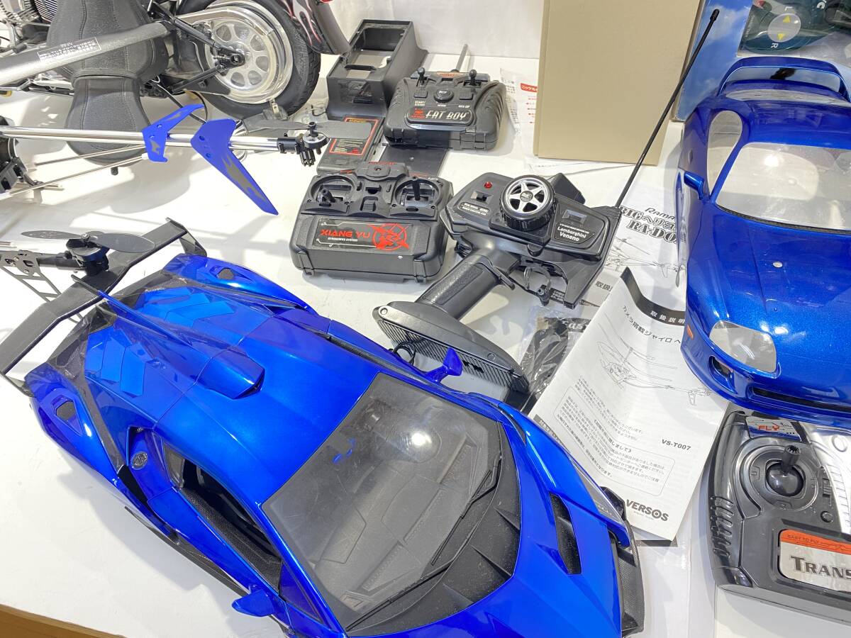 ジャンク品 ラジコン まとめ売り バイク ヘリコプター 車 BIGヘリコプター RA-D01 HARLEY-DAUIDSON 他_画像7