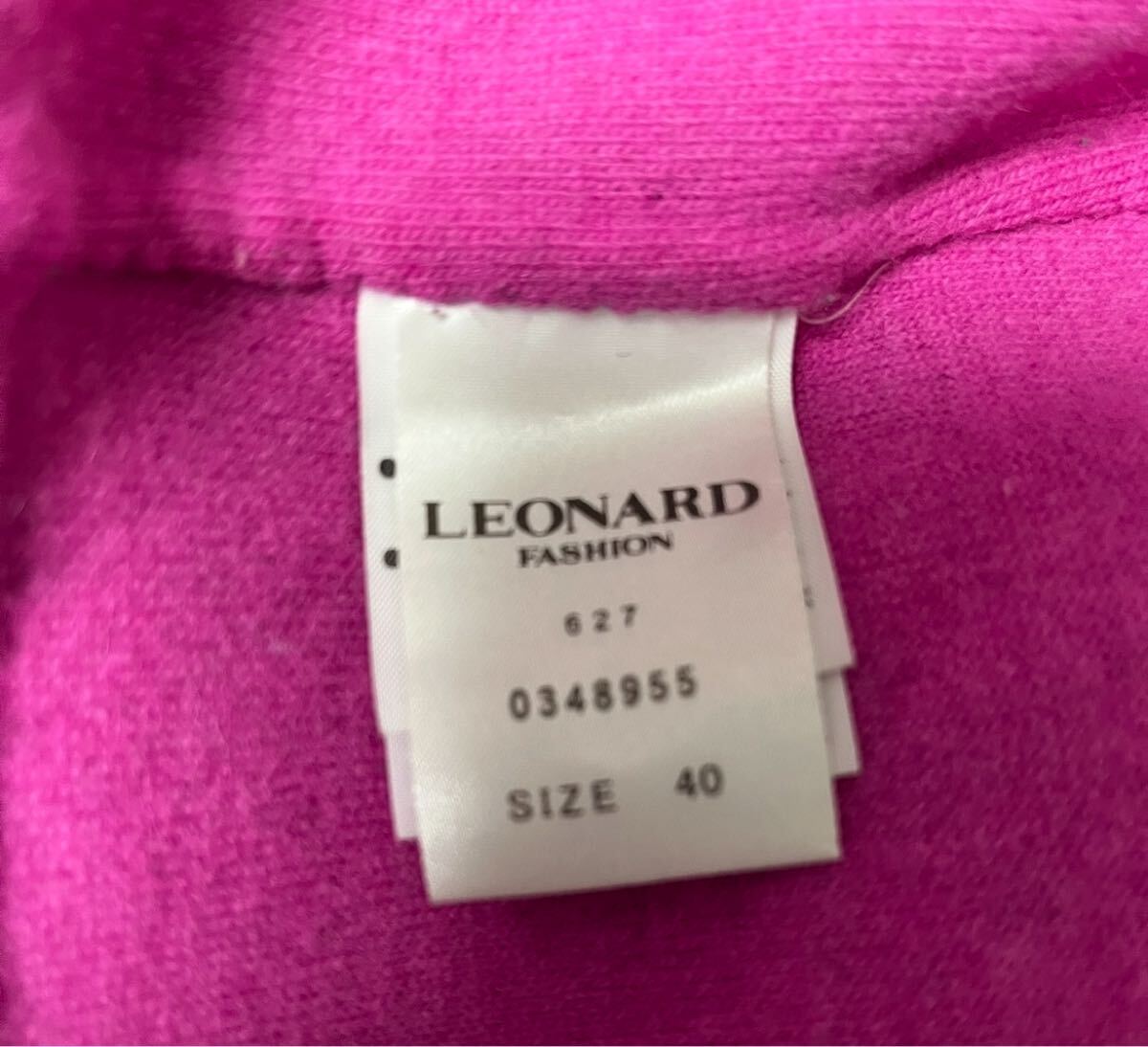 レオナールブラックロングコート _画像4