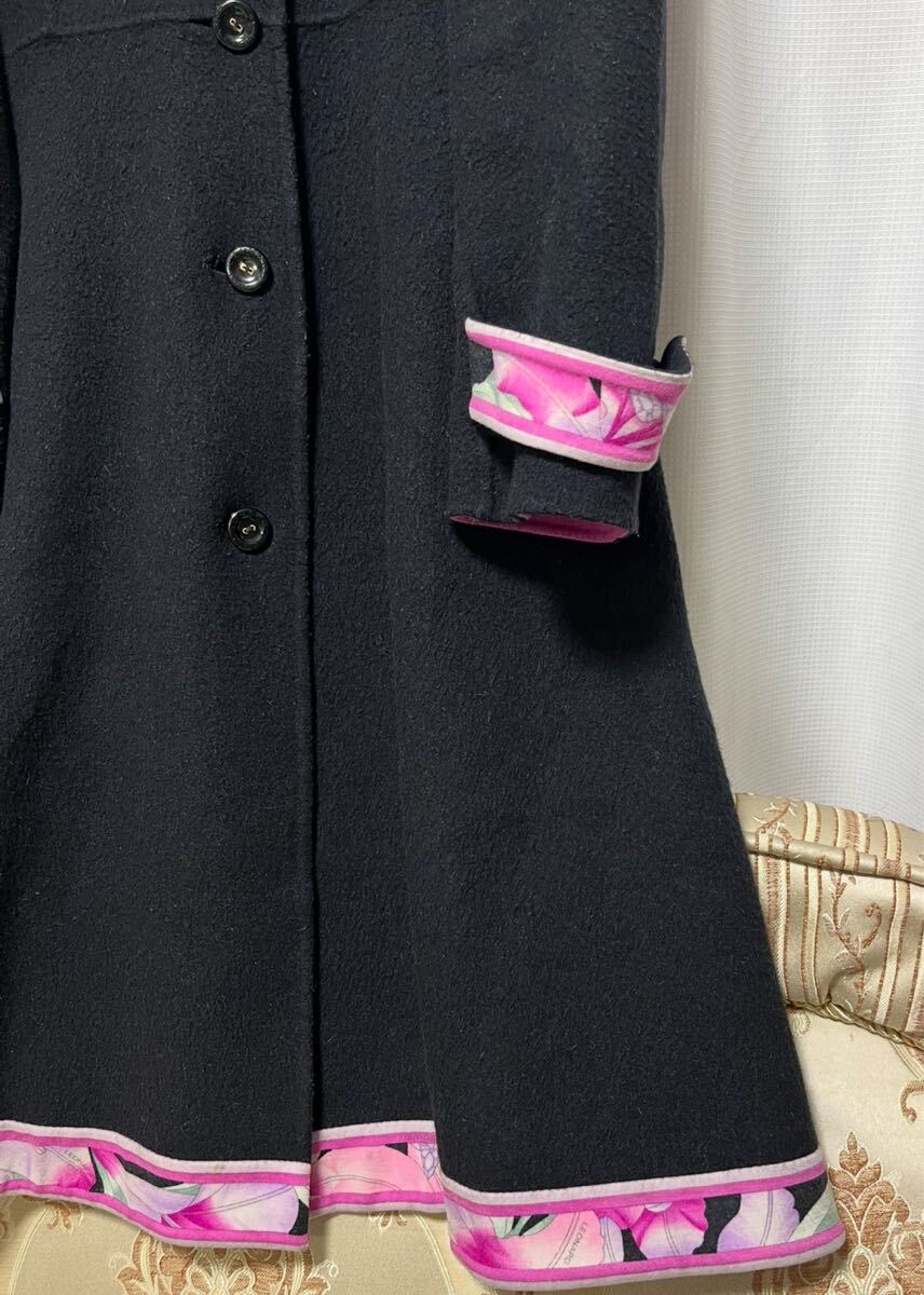 レオナールブラックロングコート _画像3