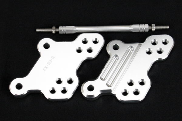 YZF-R25 YZF-R3 MT-25 MT-03 オフセット バックステッププレート 銀 シルバー 4ポジション バックアップ アジャストYZFR25 MT25の画像4