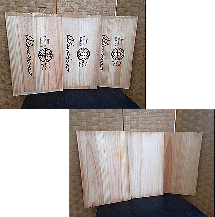 【3箱セット ワイン木箱 蓋付き アルマヴィーヴァ 2010年&2011年】750ml×6本用 マイポ・ヴァレー ウッドケース ALMAVIVA_画像8