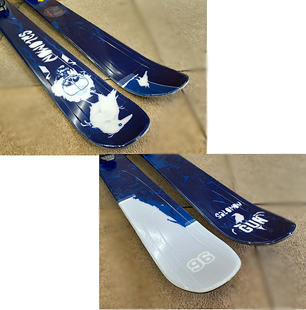 【サロモン ファットスキー GUN 174cm】センター幅約96mm 新雪 パウダースノー フリーライド SALOMON_画像7