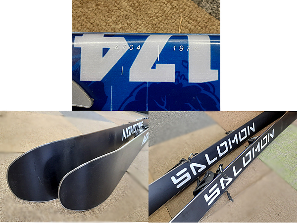 【サロモン ファットスキー GUN 174cm】センター幅約96mm 新雪 パウダースノー フリーライド SALOMON_画像8