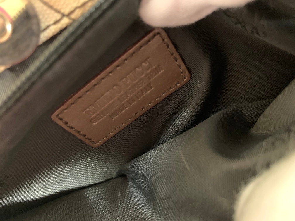 EMILIO PUCCI エミリオプッチ ハンドバッグ 【中古】 ブラウン×ピンク系 キャンバス ブランド カバン GIN56004_画像7