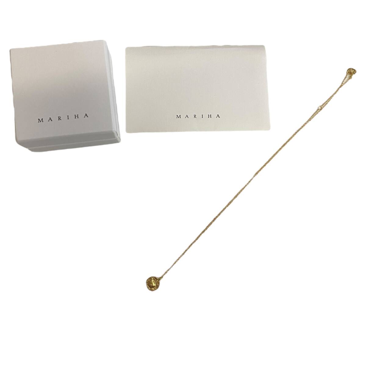 【未使用】MARIHA コインネックレス アンシエントメモリーズ ネックレス オーバルチェーン 40cm ゴールドカラー A98228RD_画像1