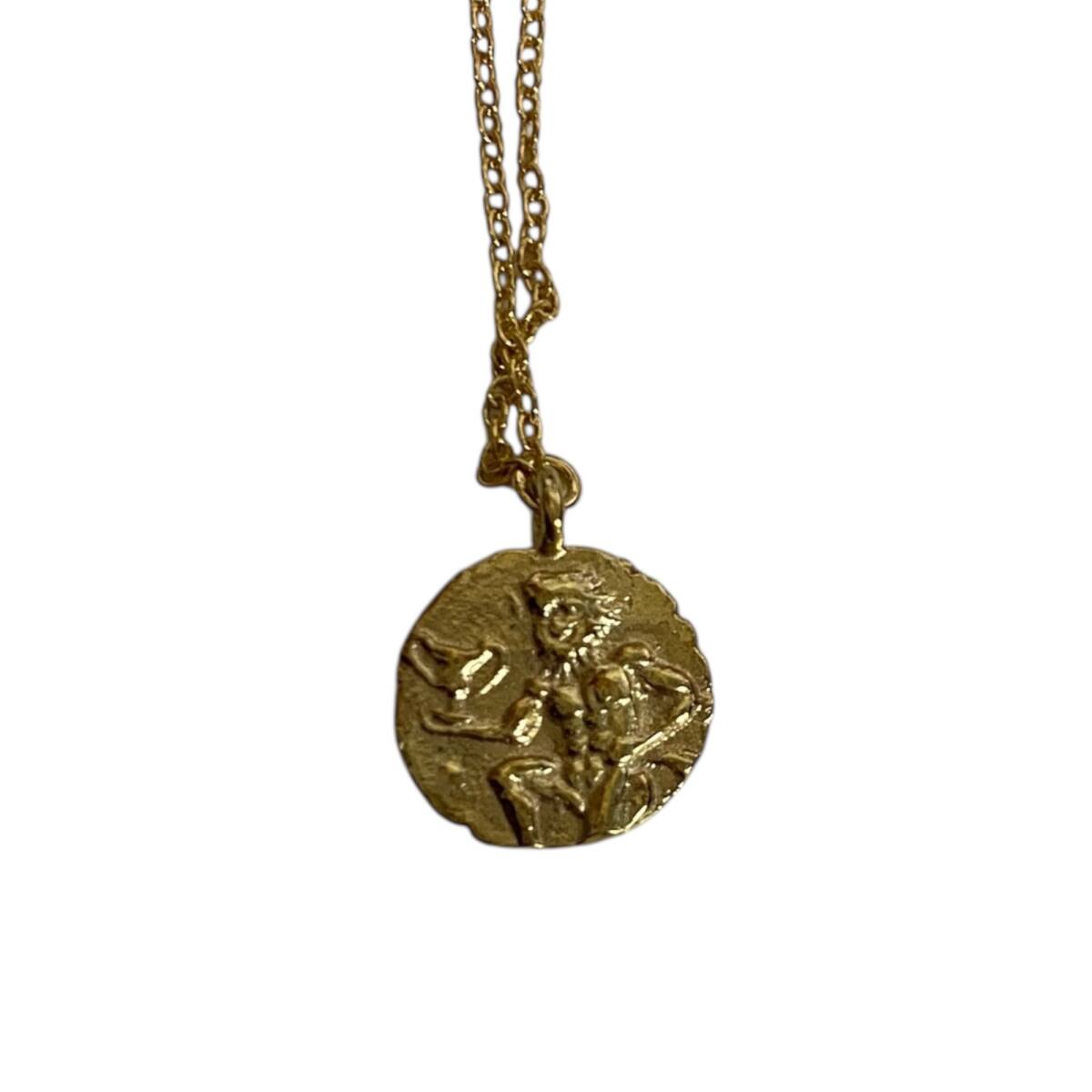 【未使用】MARIHA コインネックレス アンシエントメモリーズ ネックレス オーバルチェーン 40cm ゴールドカラー A98228RD_画像7