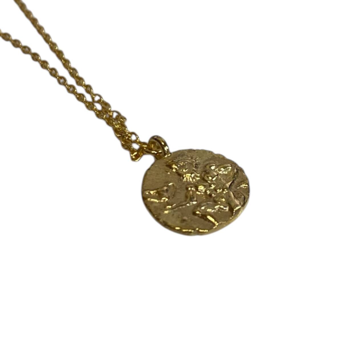 【未使用】MARIHA コインネックレス アンシエントメモリーズ ネックレス オーバルチェーン 40cm ゴールドカラー A98228RD_画像9