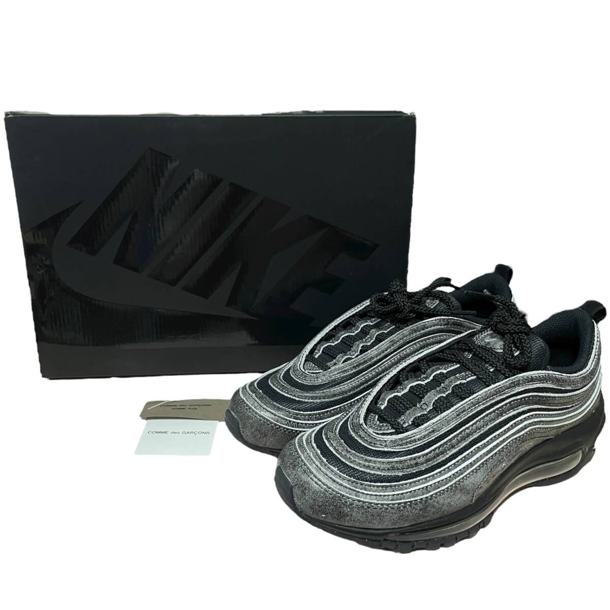 * не использовался / товары долгосрочного хранения * Nike air max 97 Comme des Garcons Homme pryus черный DX6932-002 спортивные туфли 25.0cm коробка иметь P45819NI