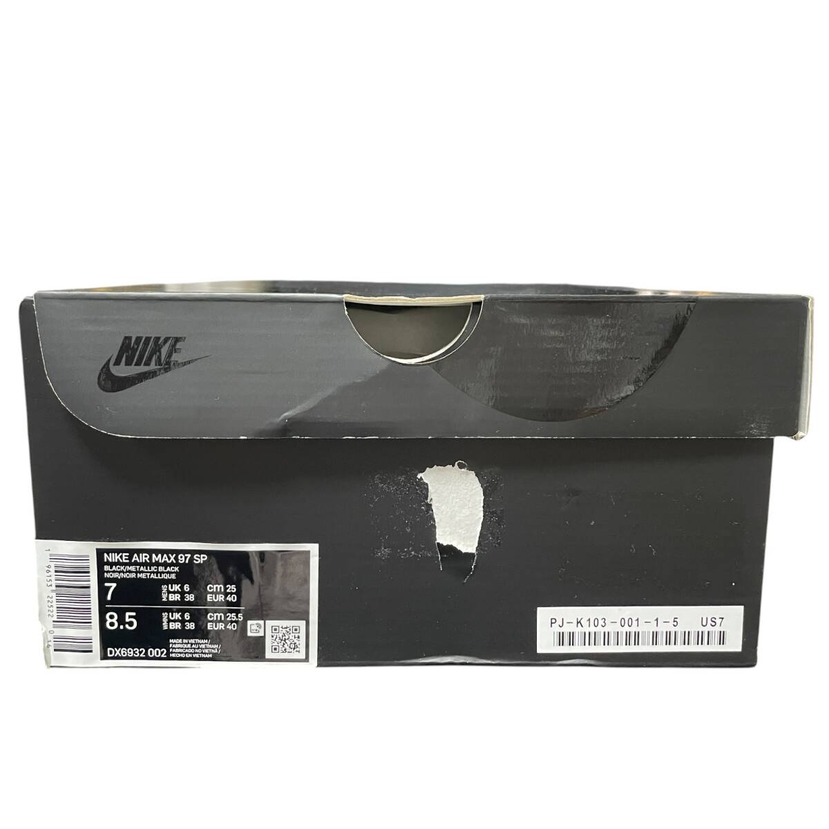 * не использовался / товары долгосрочного хранения * Nike air max 97 Comme des Garcons Homme pryus черный DX6932-002 спортивные туфли 25.0cm коробка иметь P45819NI