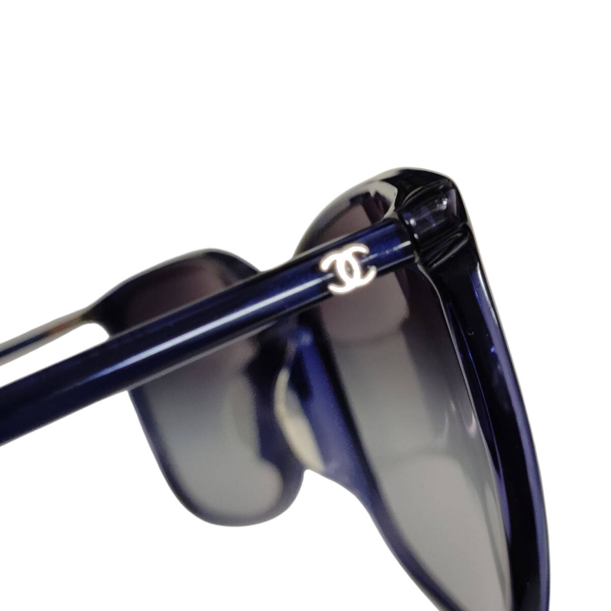 【中古品】CHANEL シャネル サングラス 58□17-140 ブルー系 5277-A ケース付き A98305RD_画像5