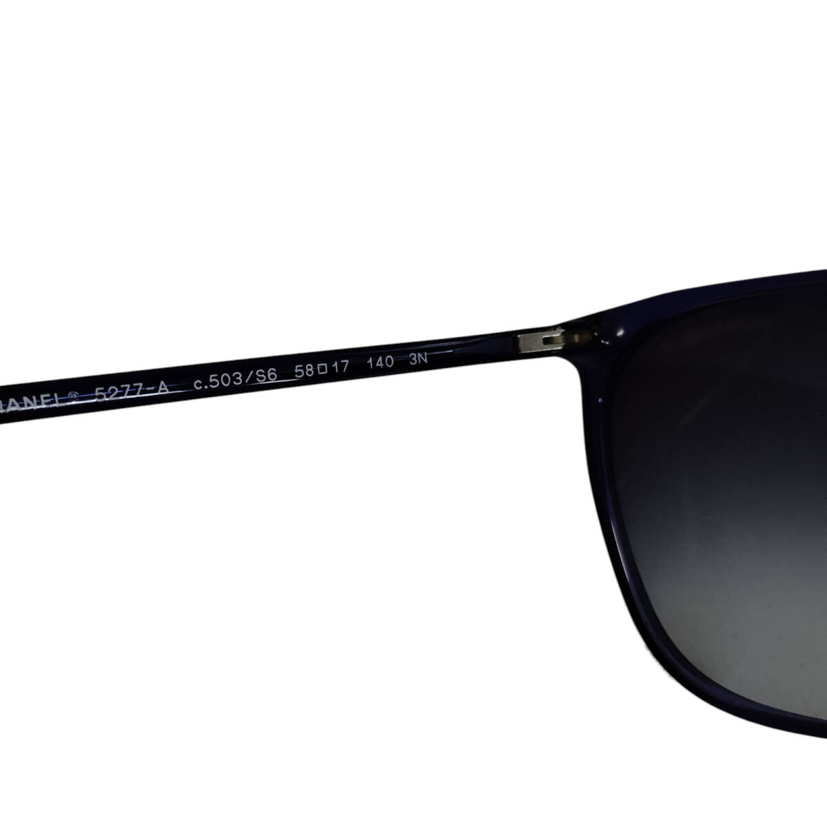 【中古品】CHANEL シャネル サングラス 58□17-140 ブルー系 5277-A ケース付き A98305RD_画像7
