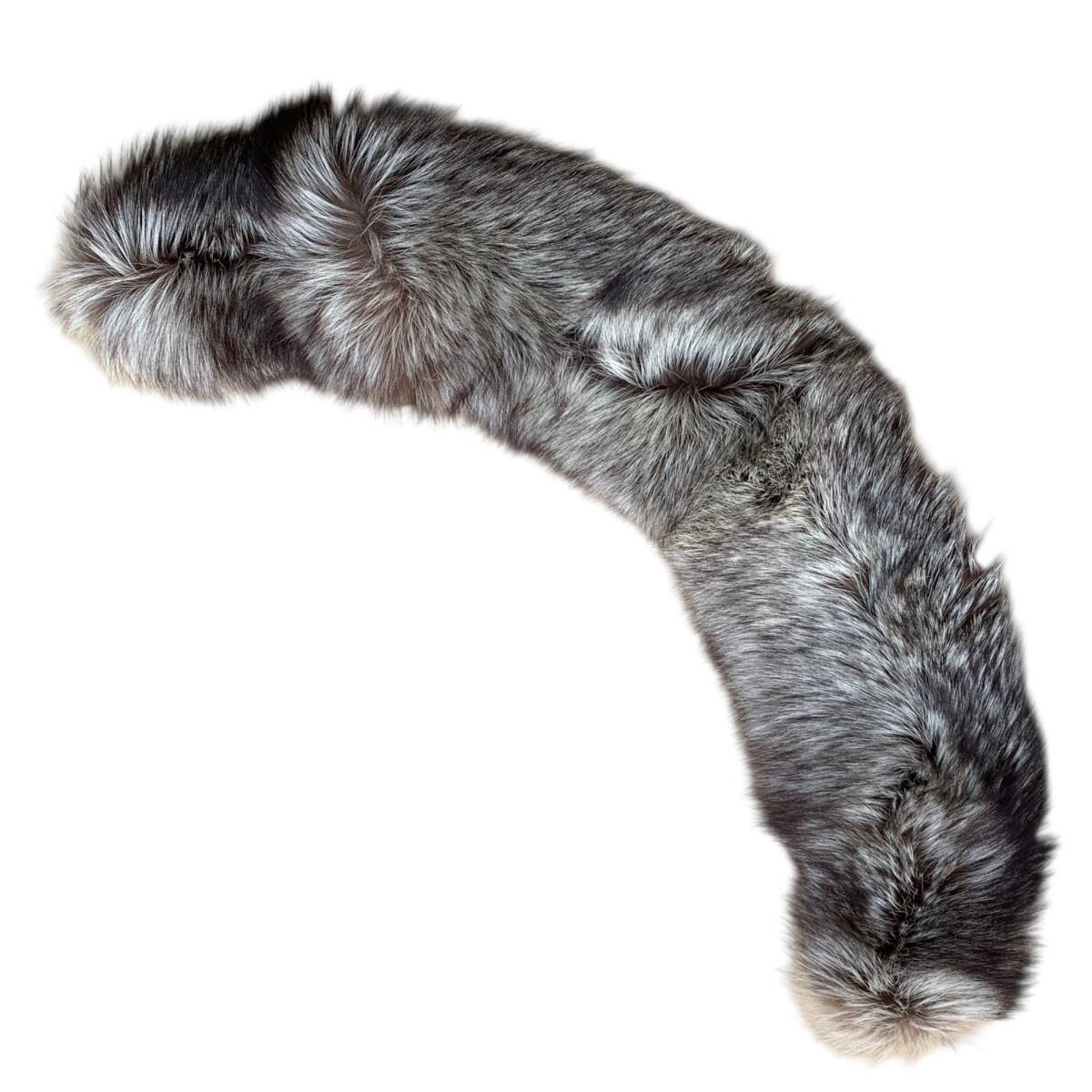 * б/у товар * SaGa норка мех шаль черный общая длина 95cm× ширина 11.5cm наружная коробка иметь SAGA FOX X91608NL