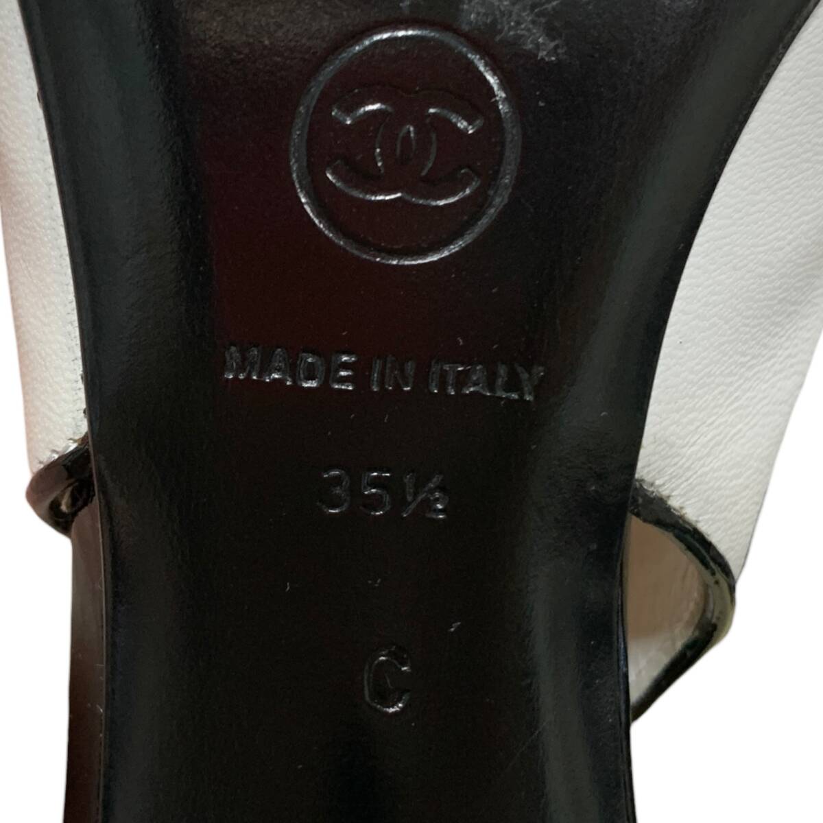 ◆中古品◆ CHANEL シャネル パンプス ココマーク バイカラー 164148 ホワイト/ブラック サイズ35 1/2 箱有 レディース kyV18874N_画像8